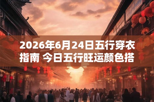 2026年6月24日五行穿衣指南 今日五行旺运颜色搭配
