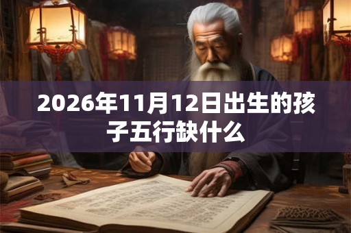 2026年11月12日出生的孩子五行缺什么