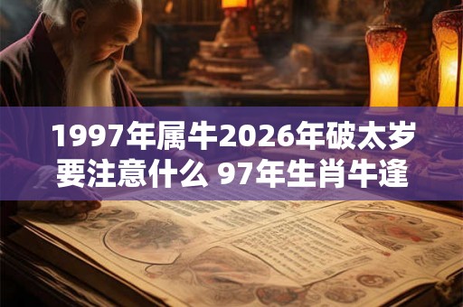 1997年属牛2026年破太岁要注意什么 97年生肖牛逢马年运气如何