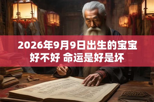 2026年9月9日出生的宝宝好不好 命运是好是坏 2026年9月9日出生的宝宝好不好 命运是好是坏