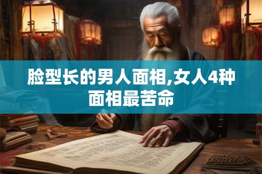 脸型长的男人面相,女人4种面相最苦命 脸型长的男人面相,女人4种面相最苦命