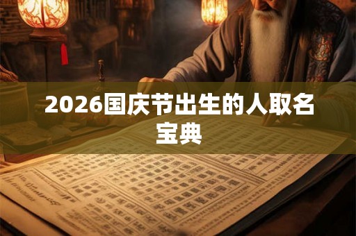 2026国庆节出生的人取名宝典