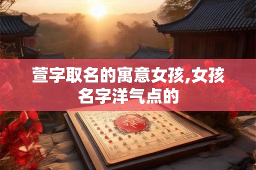 萱字取名的寓意女孩,女孩名字洋气点的