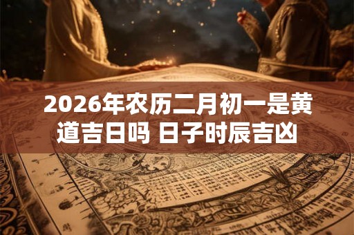 2026年农历二月初一是黄道吉日吗 日子时辰吉凶