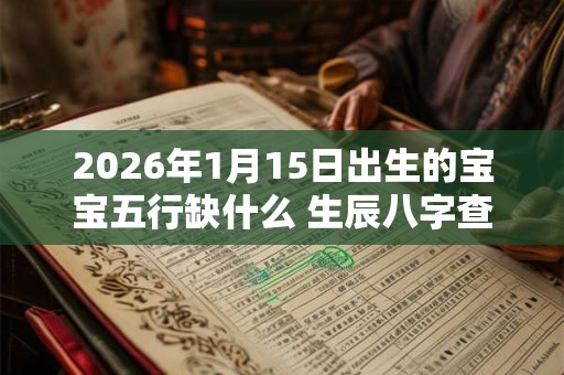 2026年1月15日出生的宝宝五行缺什么 生辰八字查询