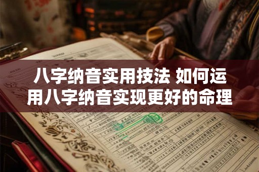 八字纳音实用技法 如何运用八字纳音实现更好的命理分析 八字纳音实用技法 如何运用八字纳音实现更好的命理分析