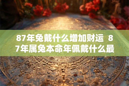 87年兔戴什么增加财运  87年属兔本命年佩戴什么最好