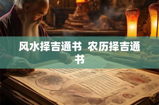 风水择吉通书  农历择吉通书