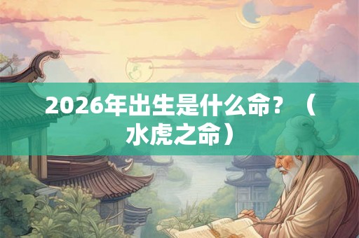 2026年出生是什么命?(水虎之命) 2026年出生是什么命?(水虎之命)