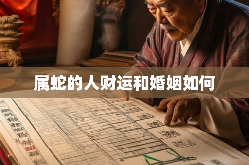属蛇的人财运和婚姻如何