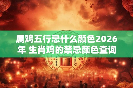 属鸡五行忌什么颜色2026年 生肖鸡的禁忌颜色查询