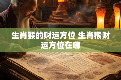 生肖猴的财运方位 生肖猴财运方位在哪 生肖猴的财运方位 生肖猴财运方位在哪