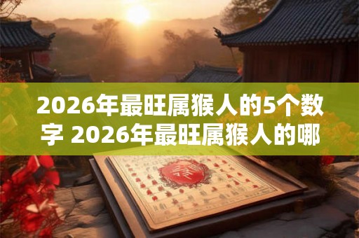 2026年最旺属猴人的5个数字 2026年最旺属猴人的哪五个数字