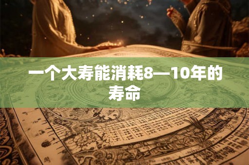 一个大寿能消耗8—10年的寿命