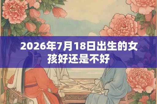 2026年7月18日出生的女孩好还是不好