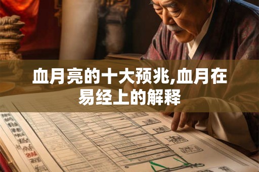 血月亮的十大预兆,血月在易经上的解释 血月亮的十大预兆,血月在易经上的解释