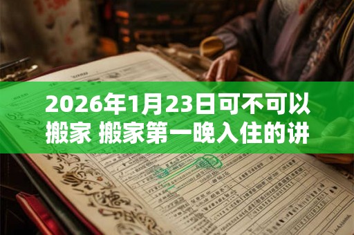 2026年1月23日可不可以搬家 搬家第一晚入住的讲究