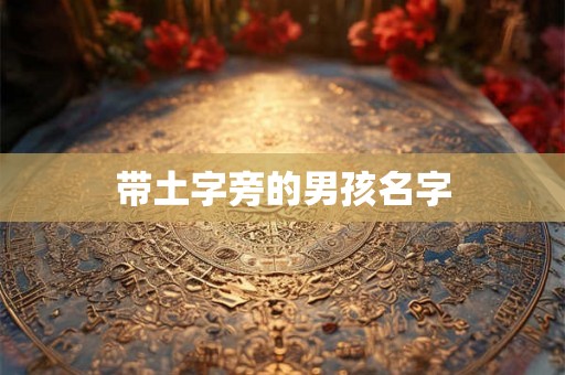 带土字旁的男孩名字