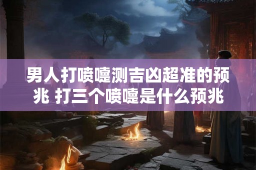 男人打喷嚏测吉凶超准的预兆 打三个喷嚏是什么预兆