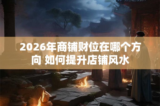 2026年商铺财位在哪个方向 如何提升店铺风水