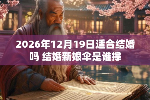 2026年12月19日适合结婚吗 结婚新娘伞是谁撑