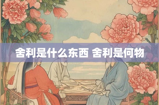 舍利是什么东西 舍利是何物 舍利是什么东西 舍利是何物