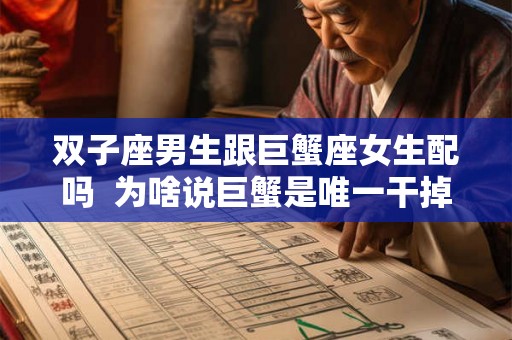 双子座男生跟巨蟹座女生配吗  为啥说巨蟹是唯一干掉双子