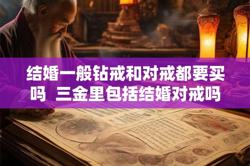 结婚一般钻戒和对戒都要买吗  三金里包括结婚对戒吗