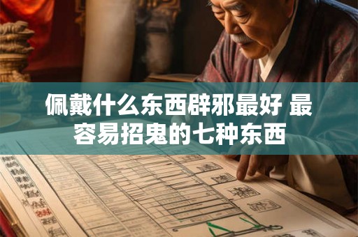 佩戴什么东西辟邪最好 最容易招鬼的七种东西