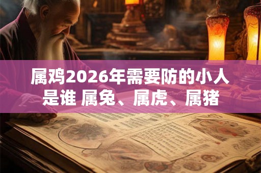 属鸡2026年需要防的小人是谁 属兔、属虎、属猪