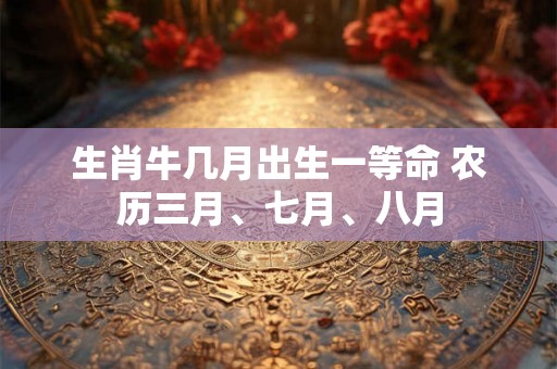 生肖牛几月出生一等命 农历三月、七月、八月
