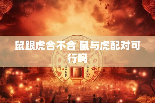 鼠跟虎合不合 鼠与虎配对可行吗