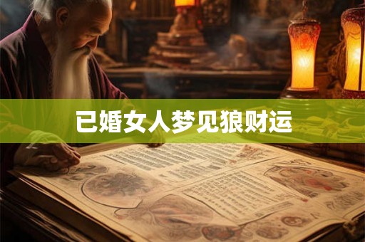 已婚女人梦见狼财运