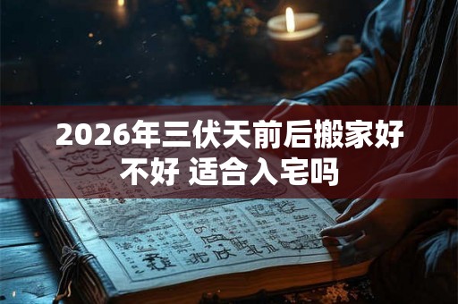 2026年三伏天前后搬家好不好 适合入宅吗