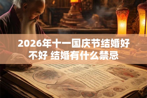2026年十一国庆节结婚好不好 结婚有什么禁忌