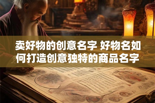 卖好物的创意名字 好物名如何打造创意独特的商品名字