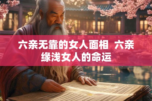 六亲无靠的女人面相  六亲缘浅女人的命运