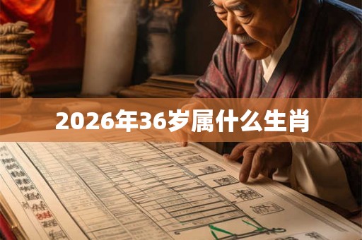 2026年36岁属什么生肖 2026年36岁属什么生肖
