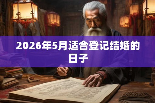 2026年5月适合登记结婚的日子 2026年5月适合登记结婚的日子