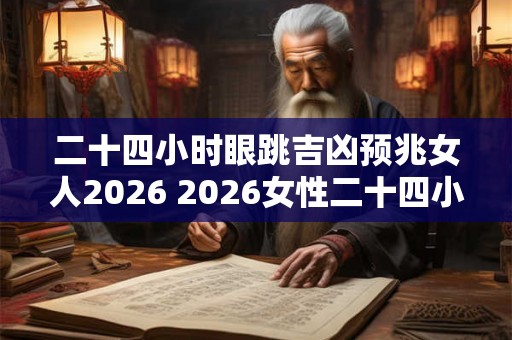 二十四小时眼跳吉凶预兆女人2026 2026女性二十四小时眼跳吉凶