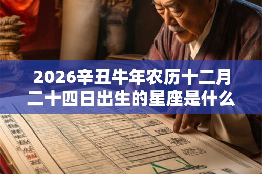 2026辛丑牛年农历十二月二十四日出生的星座是什么