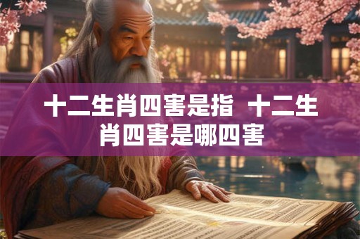 十二生肖四害是指  十二生肖四害是哪四害