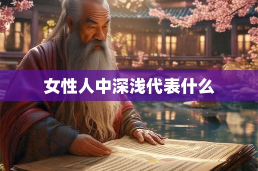 女性人中深浅代表什么