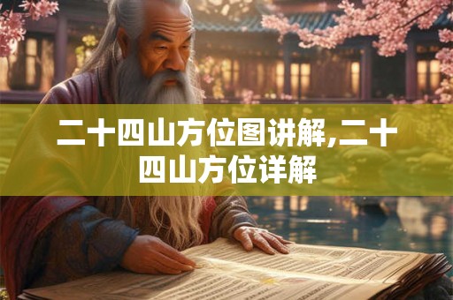 二十四山方位图讲解,二十四山方位详解