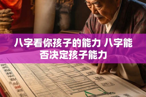 八字看你孩子的能力 八字能否决定孩子能力 八字看你孩子的能力 八字能否决定孩子能力
