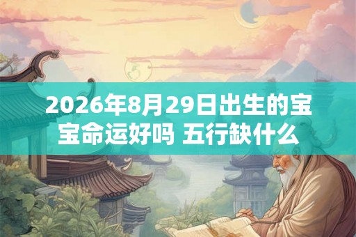 2026年8月29日出生的宝宝命运好吗 五行缺什么