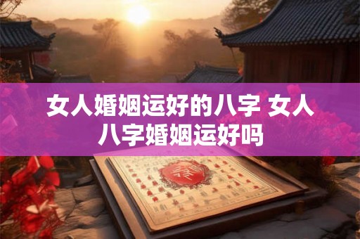 女人婚姻运好的八字 女人八字婚姻运好吗 女人婚姻运好的八字 女人八字婚姻运好吗