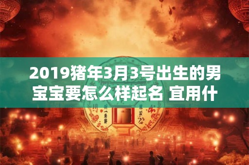 2019猪年3月3号出生的男宝宝要怎么样起名 宜用什么字