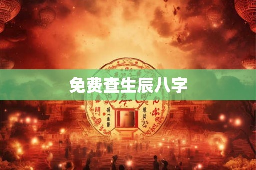 免费查生辰八字