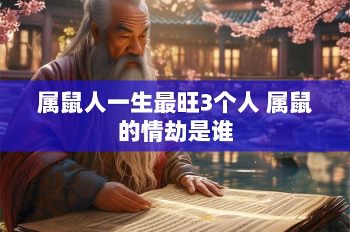 属鼠人一生最旺3个人 属鼠的情劫是谁